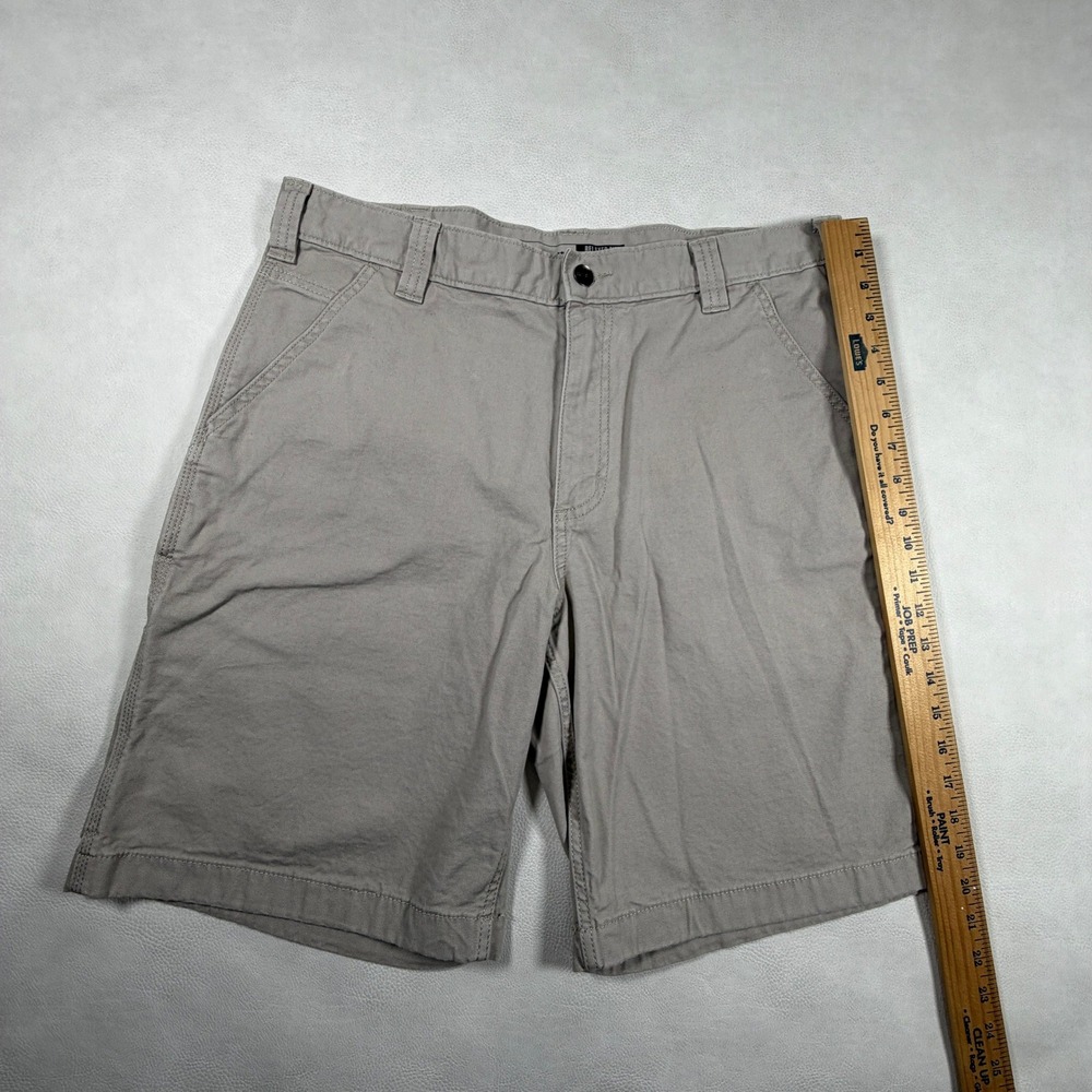 Carhartt Mens BS2514-M Rugged Flex Relaxed Fit Canvas Work Shorts Tan Khaki 36 - Picture 7 of 11